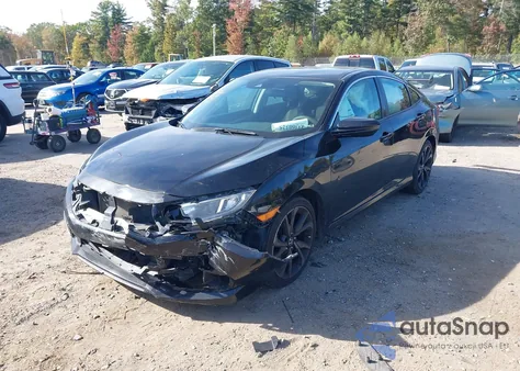 2019 Honda Civic Lx z USA, uszkodzony, nr VIN 2HGFC2F63KH585214